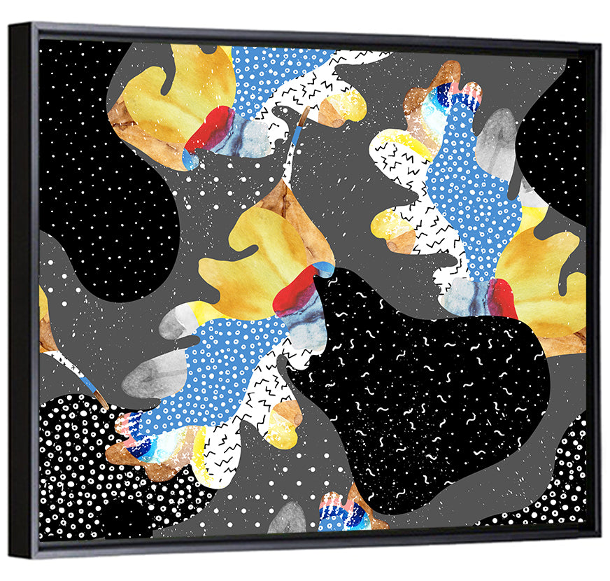 Fluid Leaf Collage Pattern I Wall Art