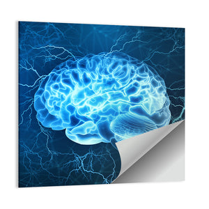 Electrical Activity Of Human Brain Wall Art