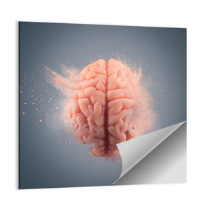 Human Brain CloseUp Wall Art