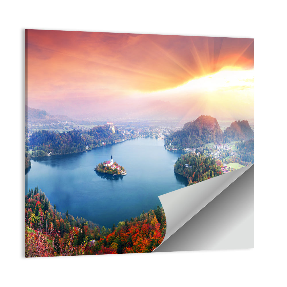 Morning on Lake Bled Wall Art
