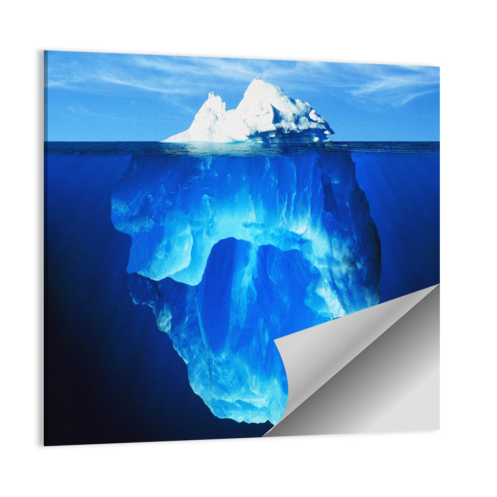 Split-level Melting Iceberg Wall Art