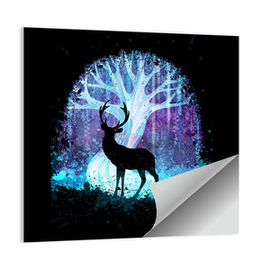 Deer Silhouette Artwork Wall Art