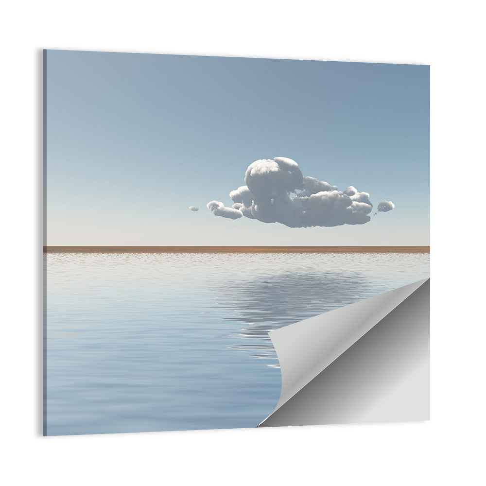 Single Cloud Reflection Wall Art