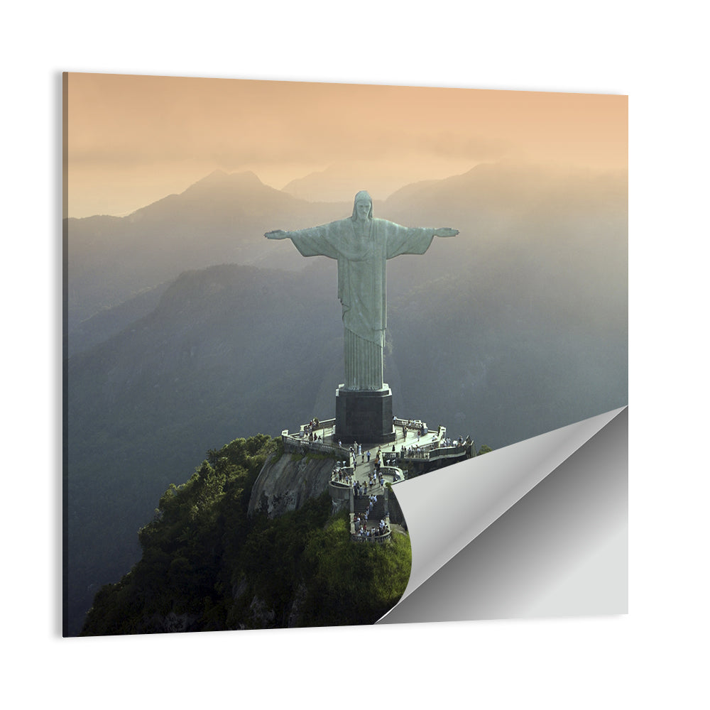 Christ the Redeemer at Golden Hour Wall Art