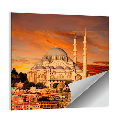 Suleymaniye Mosque at Dusk Wall Art