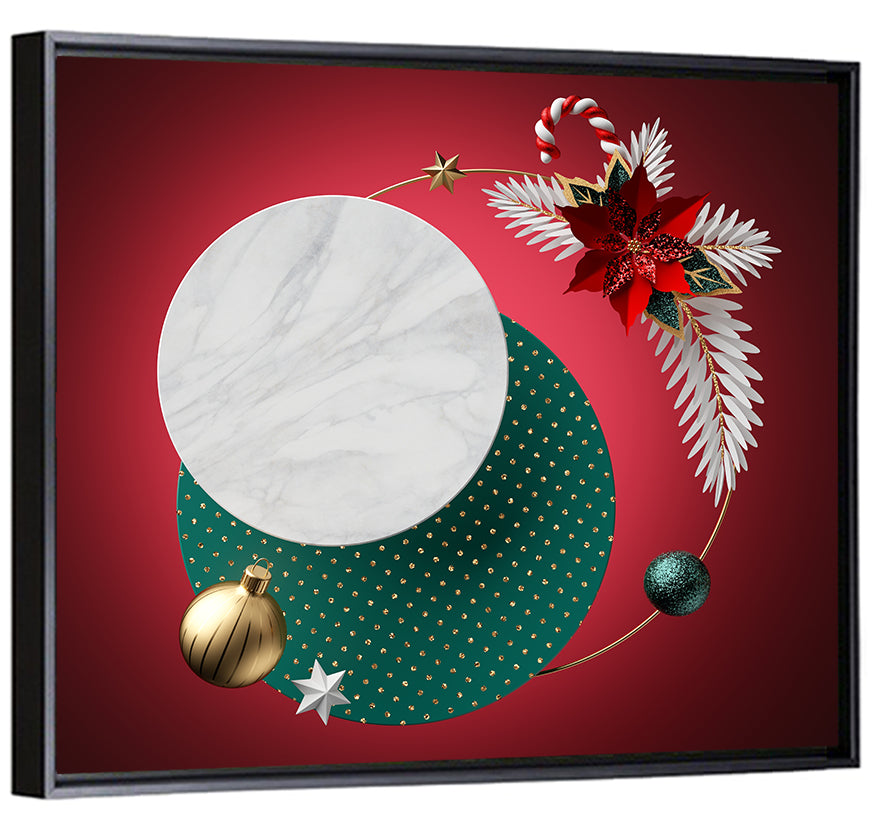 3d Christmas Abstract Wall Art