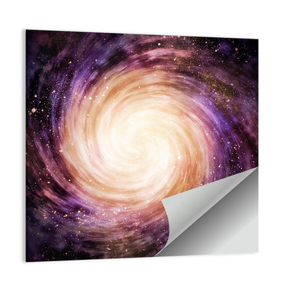 Spiral Galaxy In Space With Stars Wall Art