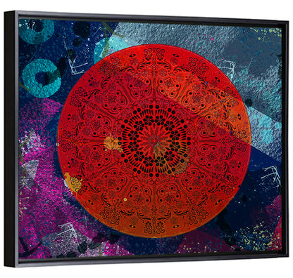 Vibrant Mandala Design Wall Art