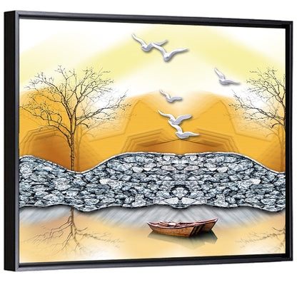 Lake Forest Reflection Wall Art