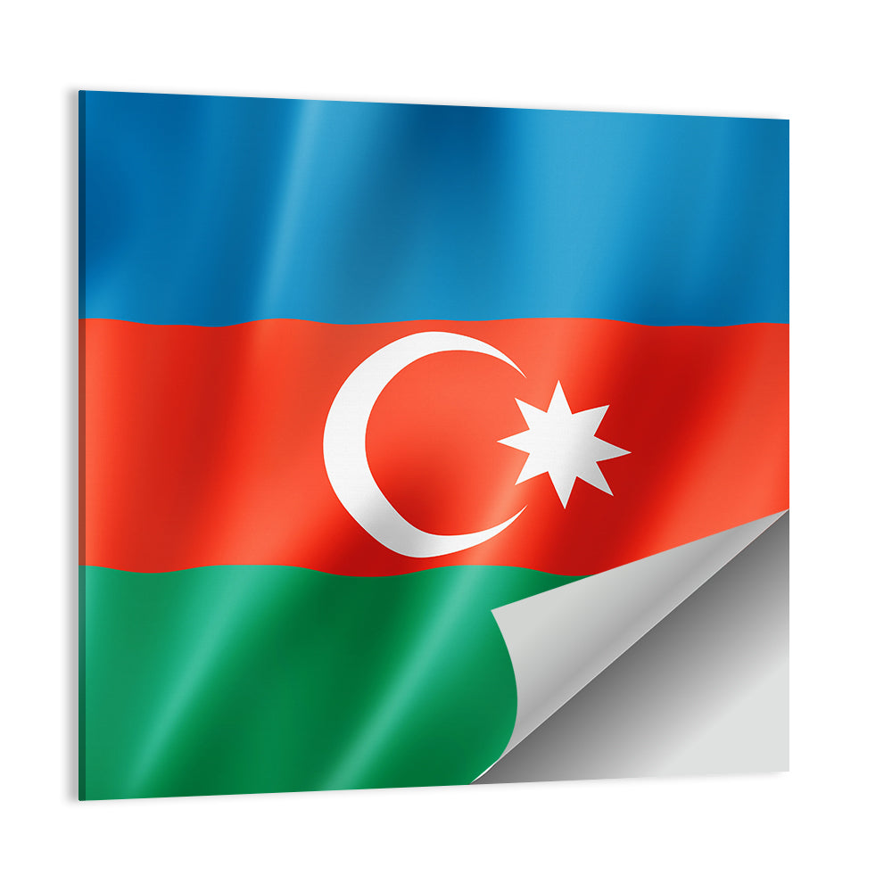 Flag Of Azerbaijan Wall Art