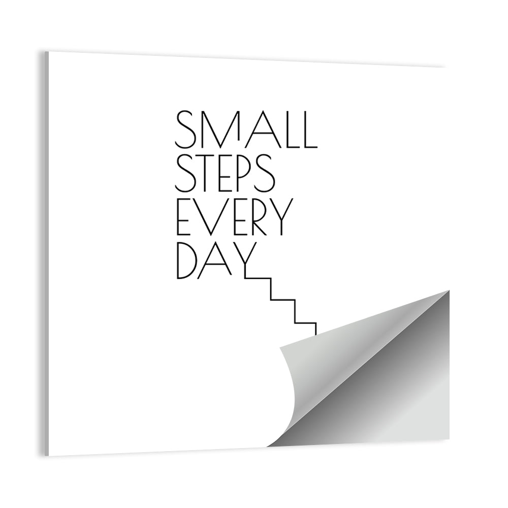 Small Steps Every Day Quote Wall Art