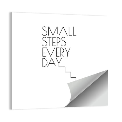 Small Steps Every Day Quote Wall Art