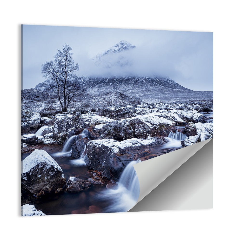 Buachaille Etive Mor Winter Mountain Wall Art