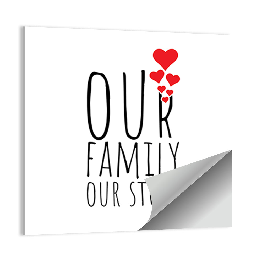 Our Family Our Story Wall Art