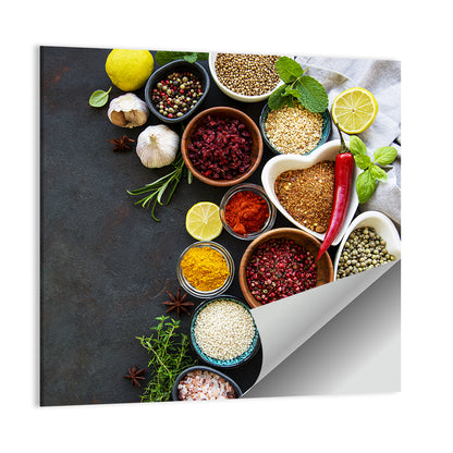 Heart-shaped Spice Bowls Still Life Wall Art