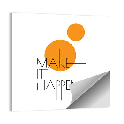 Make It Happen Quote Wall Art