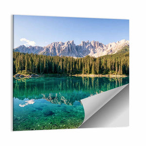 Karer Lake At The Dolomites In Italy Wall Art