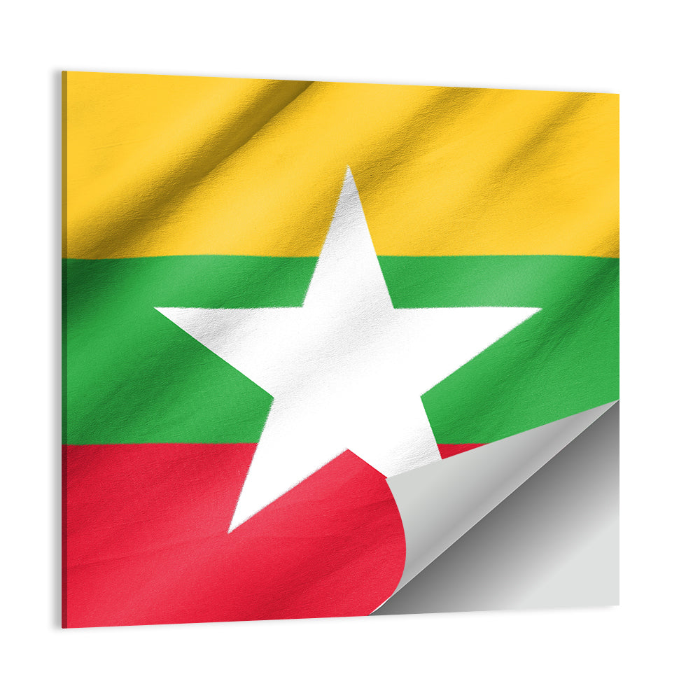 Flag of Myanmar Wall Art