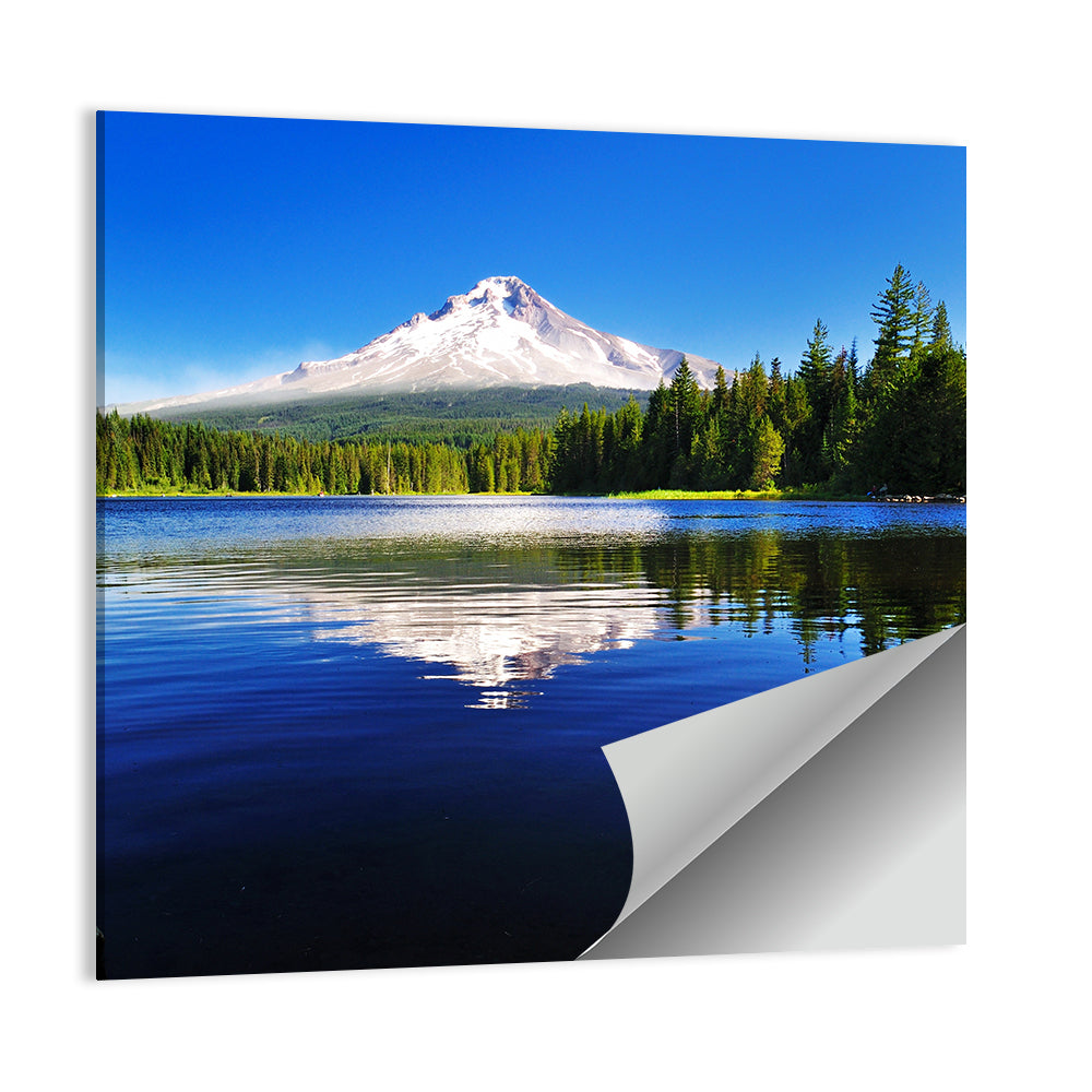 Mount Hood Reflection at Trillium Lake Wall Art