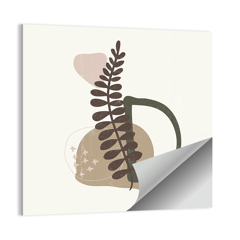 Letter D Botanical Vintage Wall Art