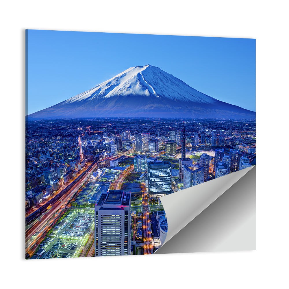 Mount Fuji Above Fujinomiya Skyline Wall Art