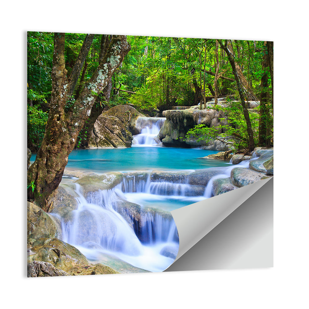 Erawan Waterfall Turquoise Pools Wall Art
