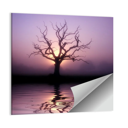 Bare Tree at Dawn Wall Art
