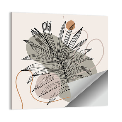 Tropical Palm Leaf Silhouette Wall Art