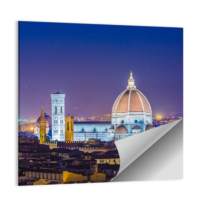 Florence Night Skyline Wall Art