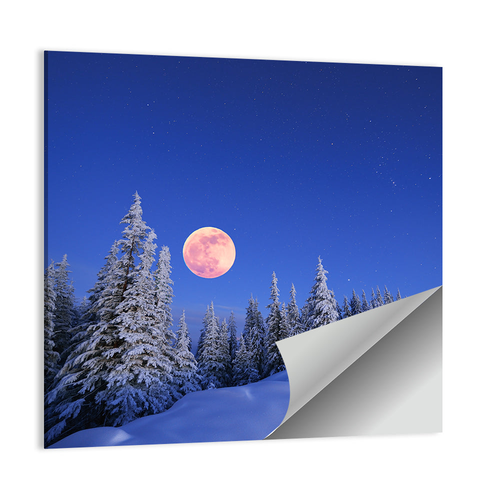 Moonlit Carpathian Mountains, Ukraine Wall Art