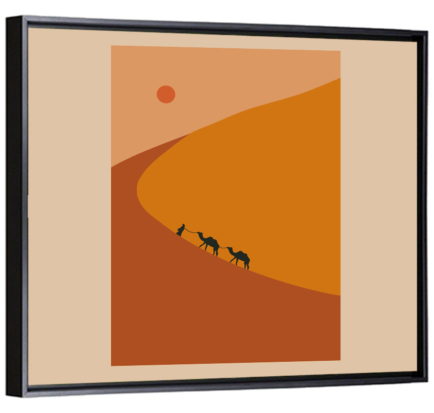 Minimal Desert Caravan Wall Art