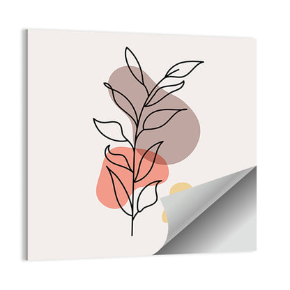 Minimalist Floral Line Drawing Wall Art