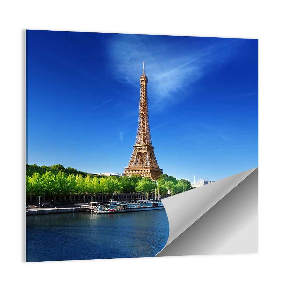 Seine and Eiffel Tower, Paris Wall Art