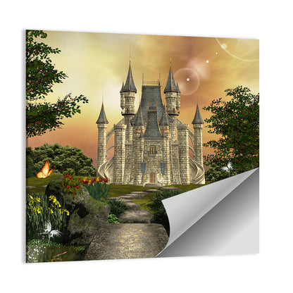 Castle in an Enchanted Garden Wall Art