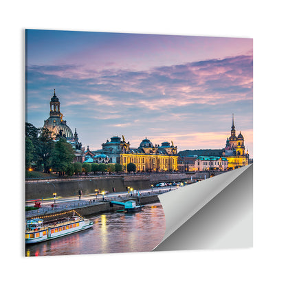 Dresden Elbe at Twilight Wall Art