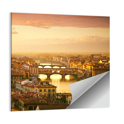 Ponte Vecchio at Sunset Wall Art