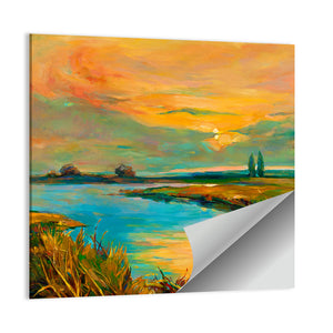 Lake Sunset Artwork Wall Art