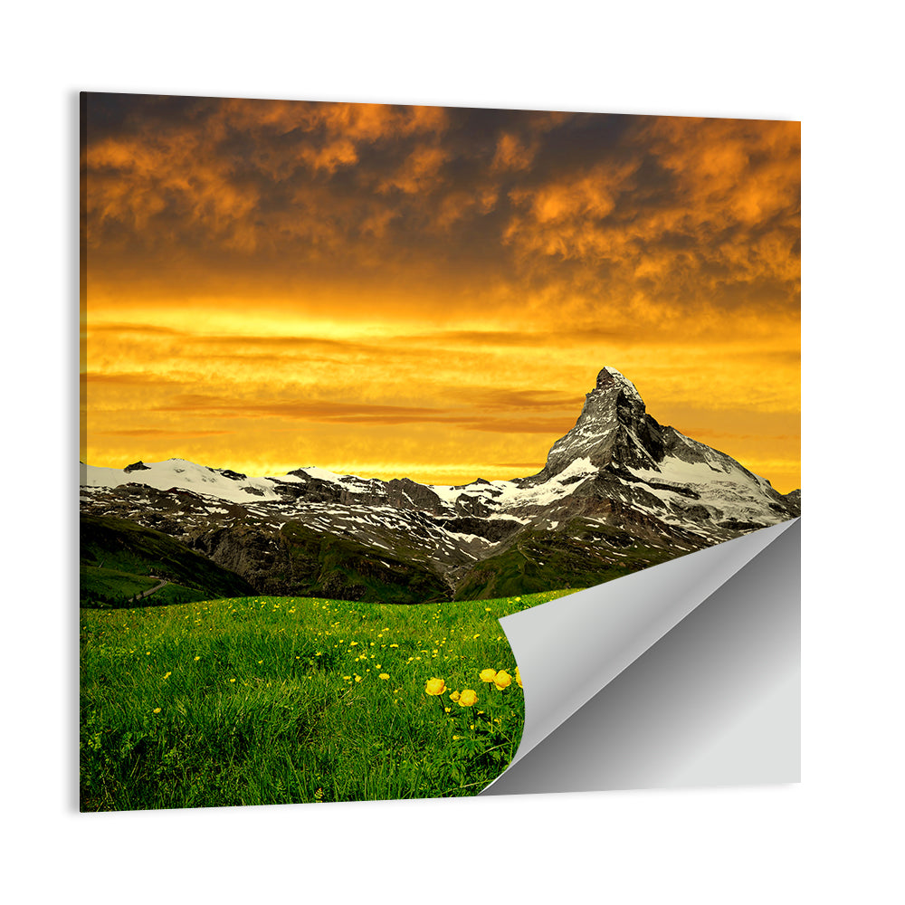 Golden Hour at the Matterhorn Wall Art