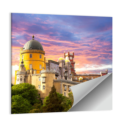 Pena Palace at Golden Dusk, Sintra Wall Art