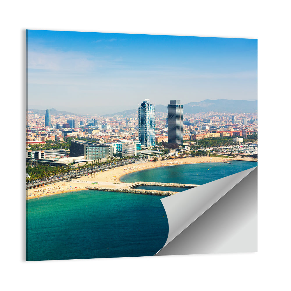 Barcelona from the Mediterranean Wall Art