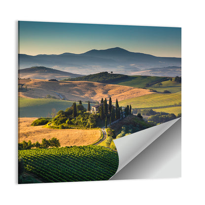 Tuscany Hilltop Villa Wall Art