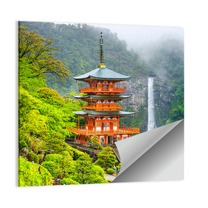 Pagoda Of Seigantoji & Nachi No Taki Waterfall Wall Art