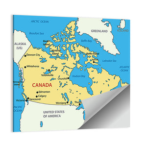 Canada Map Wall Art