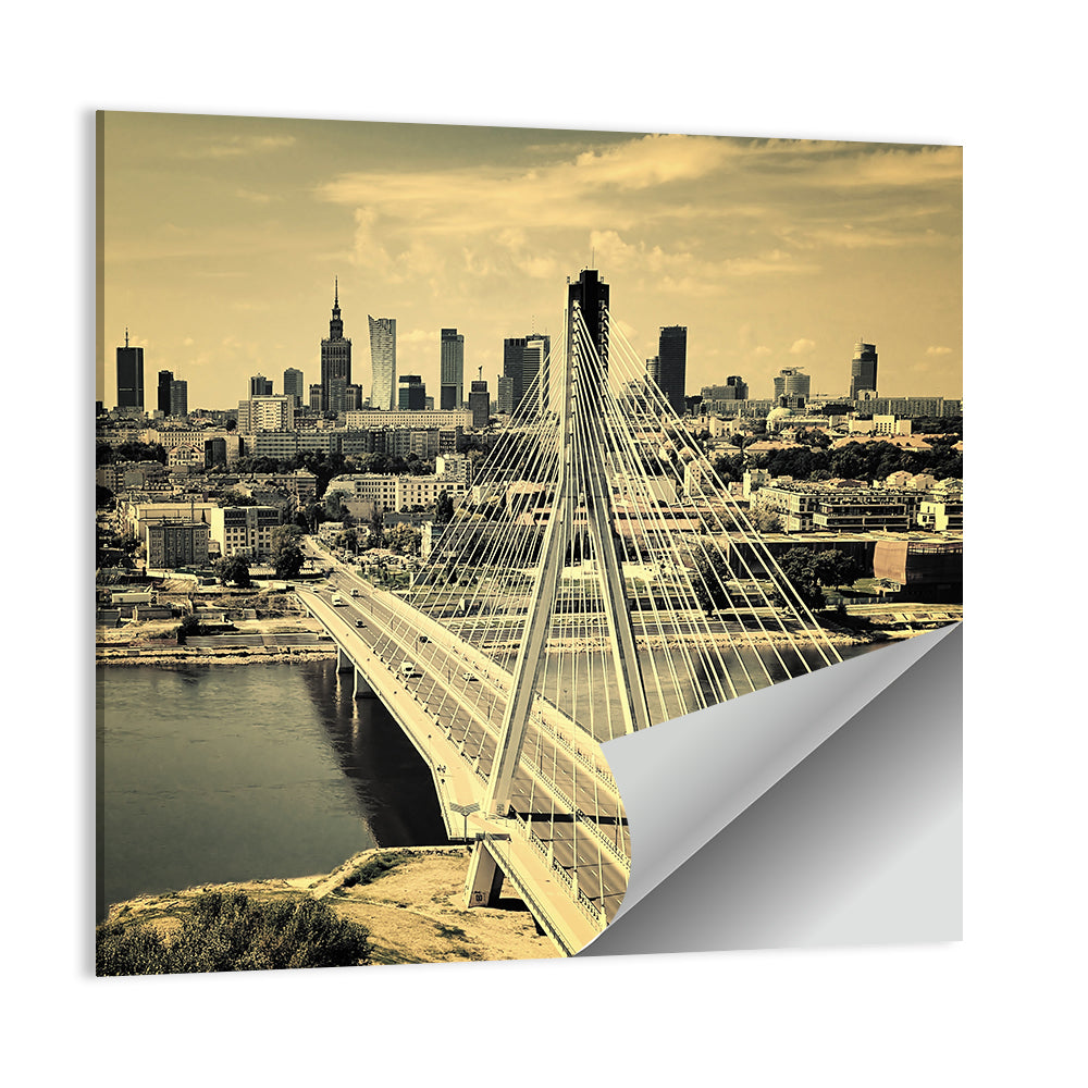 Warsaw Bird's-eye View Wall Art