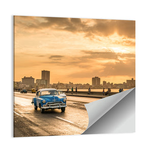 Malecon Avenue Sunset Havana Wall Art