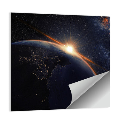 Sunrise Seen From Space Wall Art