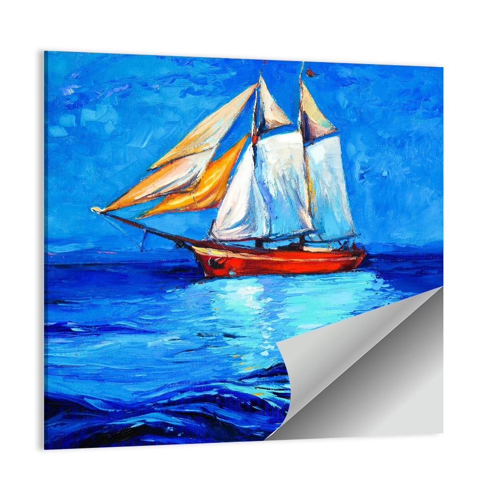 Sailboat at Golden Hour Wall Art