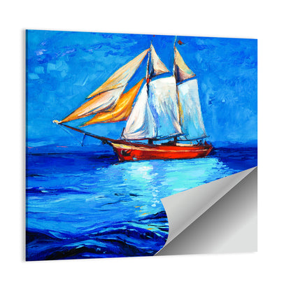 Sailboat at Golden Hour Wall Art