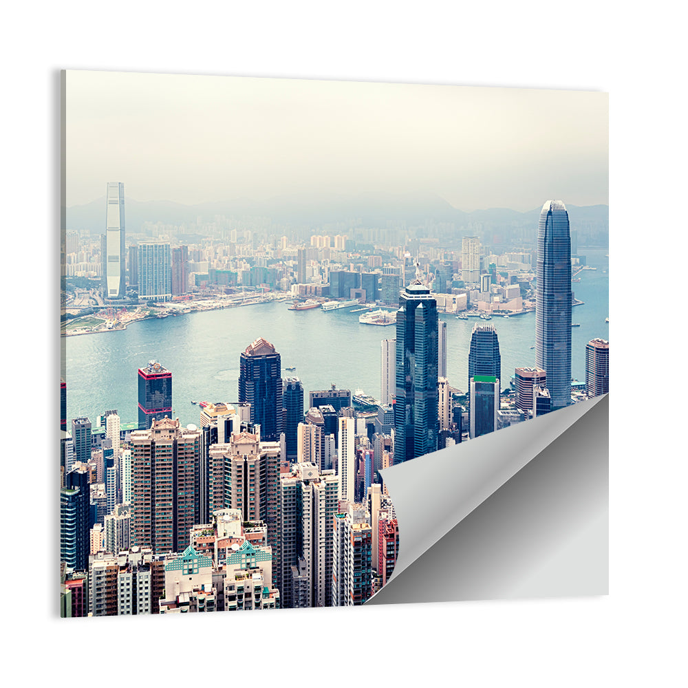 Victoria Harbour Hong Kong Skyline Wall Art