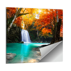 Thailand Deep Forest Waterfall Wall Art